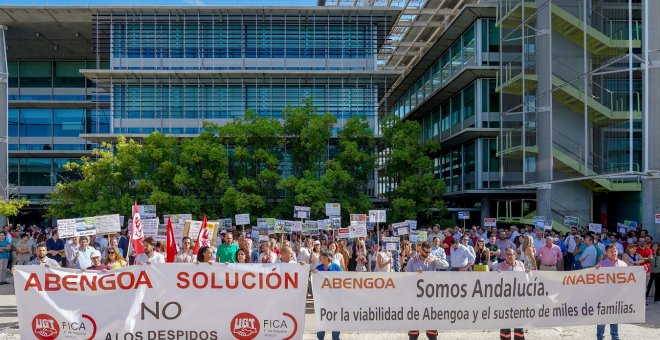 Los trabajadores de Abengoa se movilizan para presionar a la SEPI