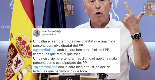 La contundente respuesta de Baldoví al miembro del PP que llamó "payaso" a su compañero: "Siempre tendrá más dignidad que una mala persona"