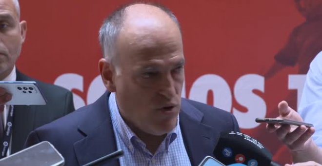 Tebas reclama la dimisión de Rubiales tras denunciar la "corrupción" de la RFEF