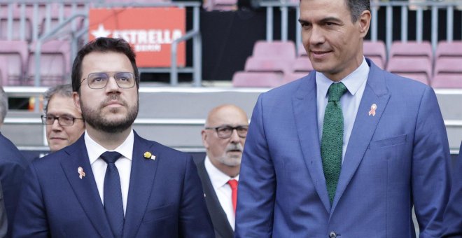 Retrobament d'Aragonès i Sánchez que no ha servit per concretar la data de la reunió pendent