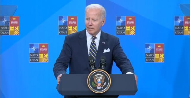 Biden asegura que la OTAN se ha vuelto "más fuerte y unida" tras la invasión rusa de Ucrania