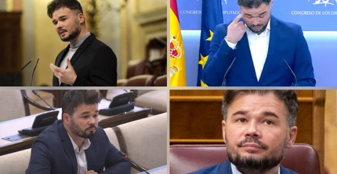 Cuando Rufián la lía en Twitter: los mensajes y comentarios más virales del portavoz de ERC