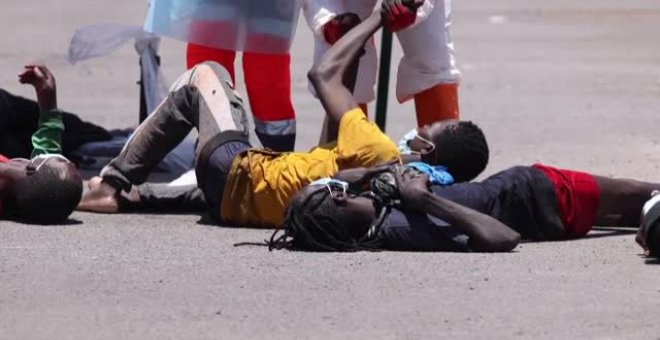 Rescatadas 39 personas a seis millas de Gran Canaria tras pasar nueve días en el mar