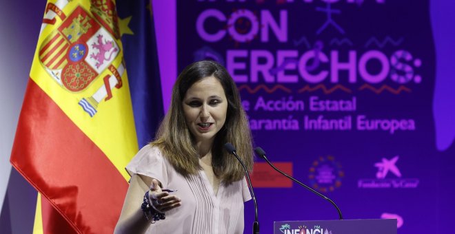 Sánchez y Belarra acallan discrepancias y muestran sintonía en la presentación del plan contra la pobreza infantil