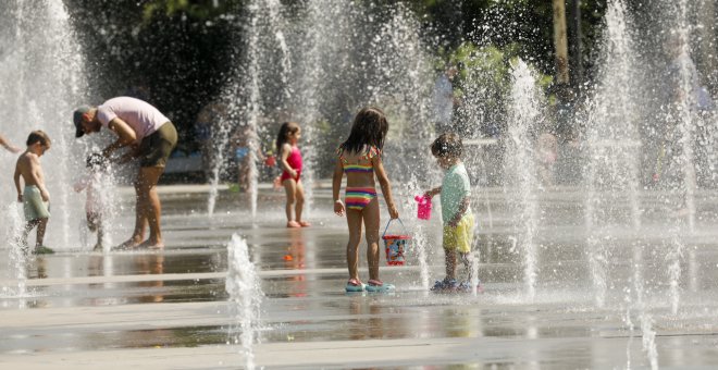 Los primeros días de la ola de calor, en imágenes