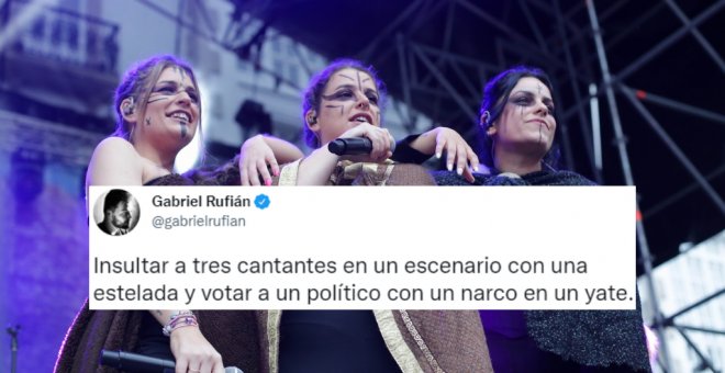 La reprimenda de Rufián tras los insultos a Tanxugueiras por sacar una estelada al escenario