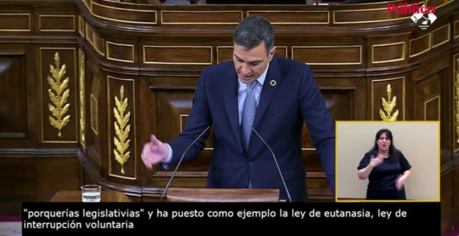 Pedro Sánchez replica a Abascal: "Hay que devolverles a ustedes al armario de la historia"