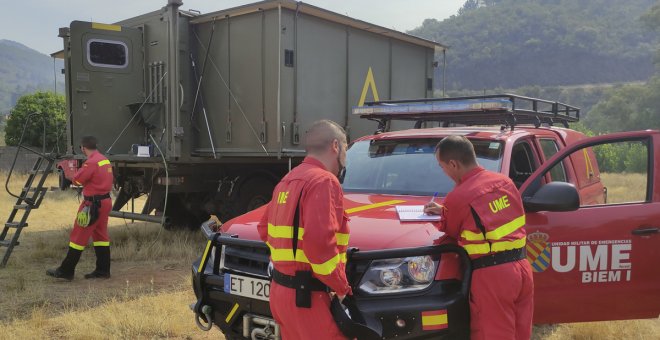 El incendio de Las Hurdes se extiende de forma "extremadamente virulenta" a la provincia de Salamanca