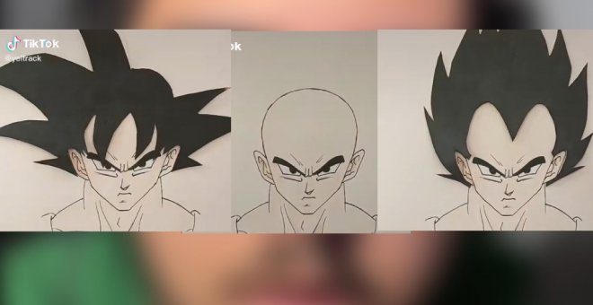 Un fan de Dragon Ball descubre que los personajes tienen la misma cara y se le arruina la infancia: "Son todos iguales, no me lo puedo creer"