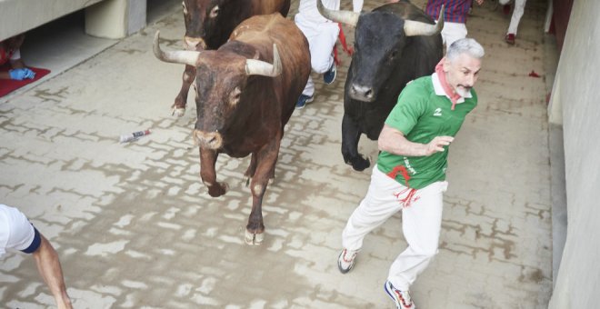 Herido con traumatismo maxilofacial un cántabro en el último encierro de San Fermín