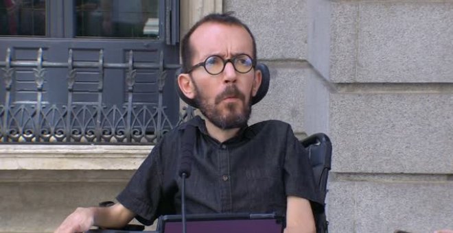 Echenique cree que es "una mala noticia" la decisión del abogado general del TSJUE que abre la puerta a la extracción de Puigdemont