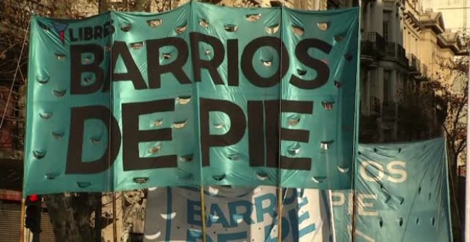 Protestas en Argentina para mejorar las ayudas financieras