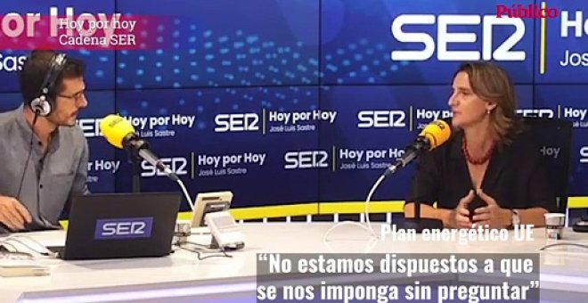 Teresa Ribera: " Hay que ser solidarios pero no estamos dispuestos a que se nos imponga sin preguntar"