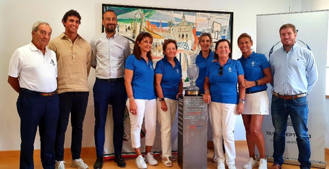 El alcalde de Torrelavega recibe a las embajadoras de la Solheim Cup 2023 de golf