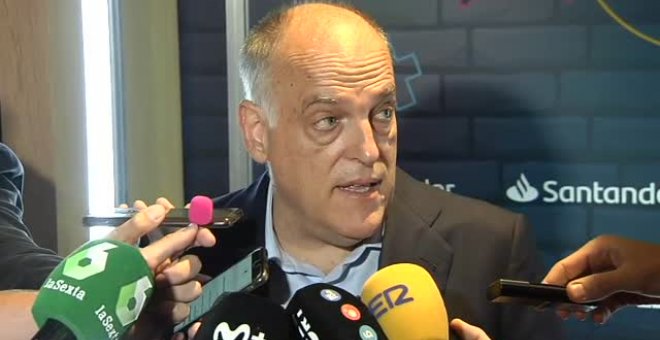 Tebas: "Al Barça le queda todavía trabajo para inscribir a todos sus fichajes"