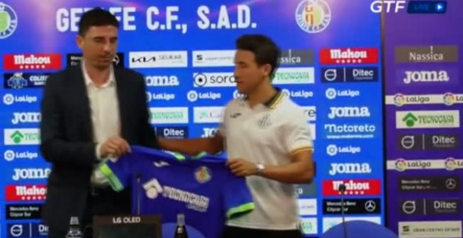 El Getafe presenta a Luis Milla