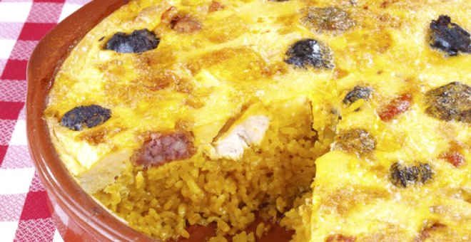 Pato confinado - Receta de arroz con costra: el grandioso arroz de Alicante