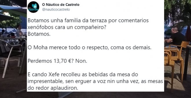 Un restaurante se lleva todos los aplausos por echar de su terraza a una familia que había hecho comentarios xenófobos a su camarero