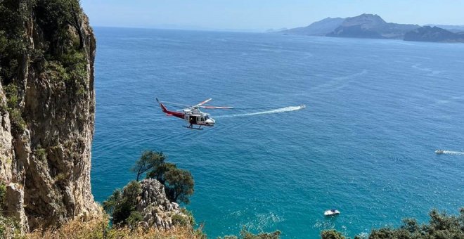 Rescatado un vecino de Bilbao con traumatismo craneal tras caer en el Faro del Caballo