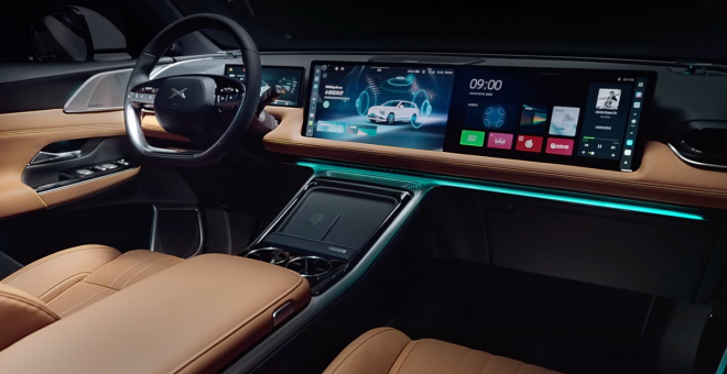 Así es el interior del XPeng G9, el SUV eléctrico que derribará el concepto de coche chino