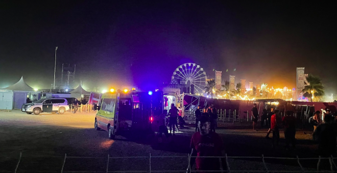 Un muerto y al menos 17 heridos al derrumbarse parte del escenario de un festival por el viento