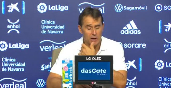 Lopetegui: "Ha sido un penalti complejo, difícil de entender"