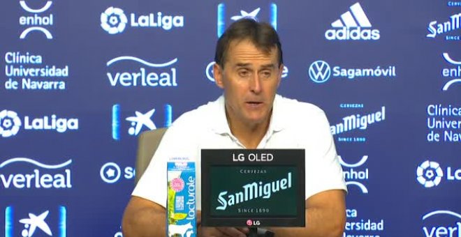 Lopetegui lamenta el 'penaltito' pitado: "He visto la jugada y es dificil de entender"