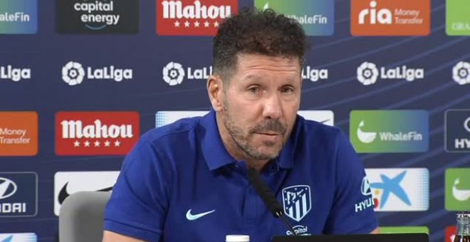 Simeone ante el posible fichaje de Ronaldo: "mañana jugamos con el Getafe, un partido importante para el equipo"