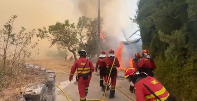 El incendio de Vall d'Ebo sigue causando estragos en Alicante