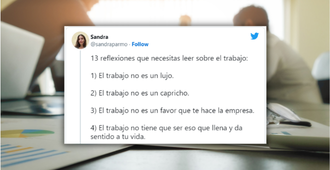 Una psicóloga recoge las 13 reflexiones "que necesitas leer" sobre el trabajo: "Espero que ayuden a alguien"