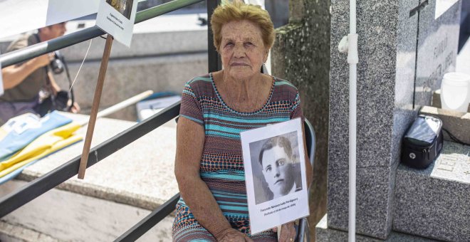 "Aquí fusilaron a mi padre, pero todo el pueblo dice que lo quemaron vivo"