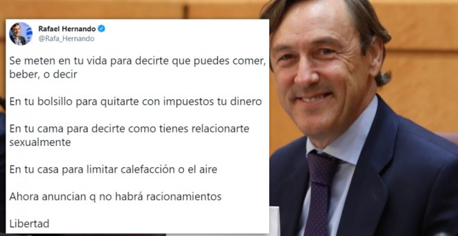 El mensaje de Rafael Hernando que ha desconcertado a los tuiteros: "Está hablando de ellos mismos, pero no se ha dado cuenta todavía"