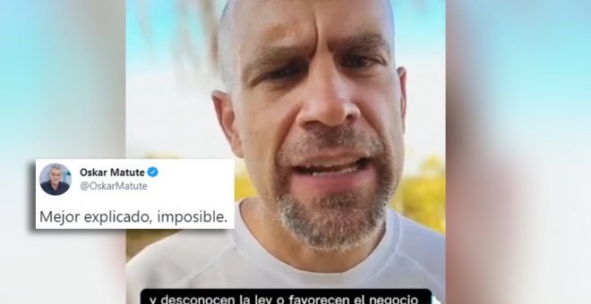 El vídeo que explica los bulos sobre los okupas que se ha llevado los aplausos de Oskar Matute: "Mejor explicado, imposible"