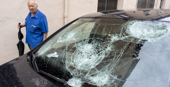 Muere una niña de 20 meses por un golpe de granizo en Girona