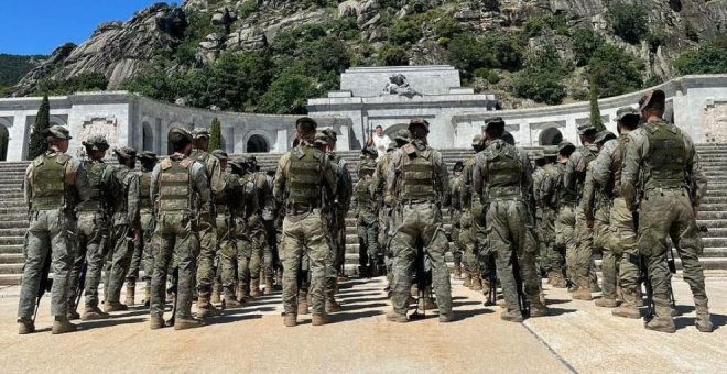 El capitán del Ejército que encabezó la bendición militar en el Valle de los Caídos ocultó el acto a sus superiores