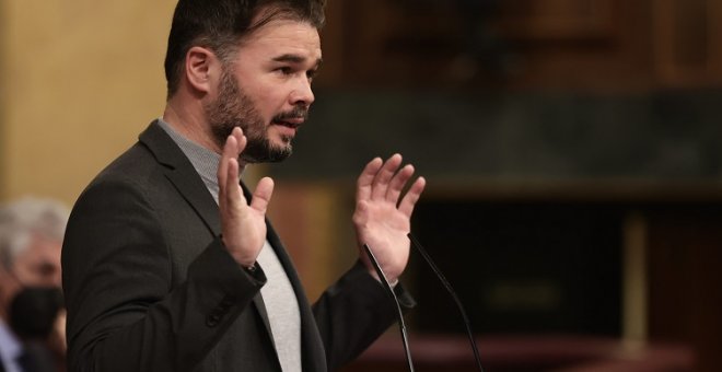 El irónico tuit de Rufián sobre el discurso de Feijóo en el Senado: "Sólo le ha gustado a tu cuñado"