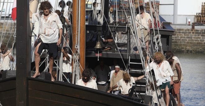 Getaria representa el desembarco de Elcano tras la primera vuelta al mundo 500 años después