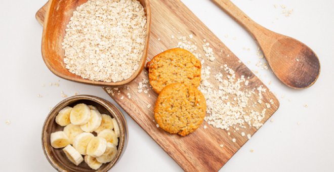 Pato confinado - Receta de galletas caseras de avena y plátano