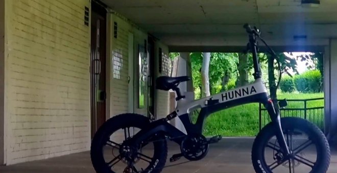 Bicicleta eléctrica plegable Hunna: diseño atractivo, construcción resistente y precio asequible