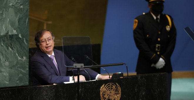 Petro, ante la ONU: "Mi país no les interesa sino para echar venenos a sus selvas y arrojar a sus mujeres a la exclusión"