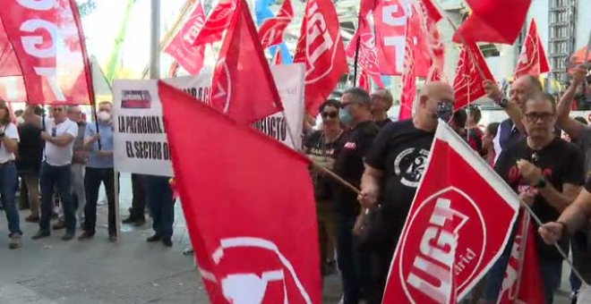 Cien mil vigilantes de seguridad de toda España protestan para exigir subidas salariales