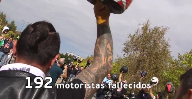 Protesta de motoristas en toda España para exigir a la DGT más seguridad en las carreteras