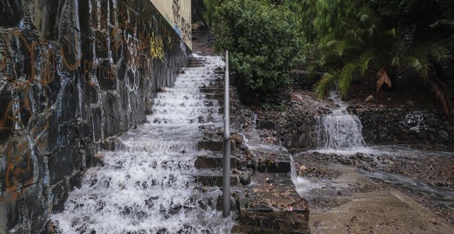 La tormenta tropical Hermine que azota Canarias, en imágenes