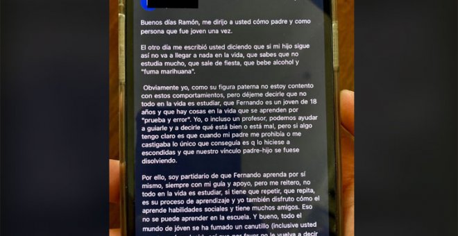 El sorprendente mail de un padre a un profesor que le dijo a su hijo que no vale para nada