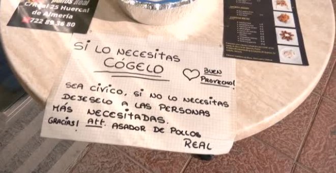 El gesto solidario del dueño de una pollería se ha hecho viral