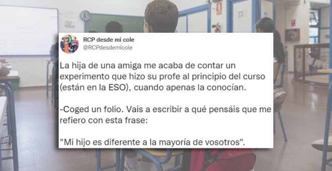 La lección de una profesora que una madre ha aplicado a las redes sociales: "Vemos las cosas tal y como somos, no tal y como son"