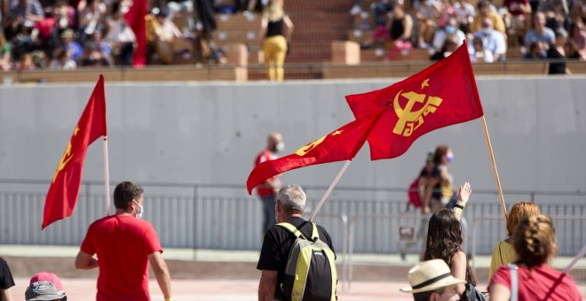 La fiesta del PCE reúne a Sumar, Podemos e IU y da inicio al otoño caliente de la izquierda