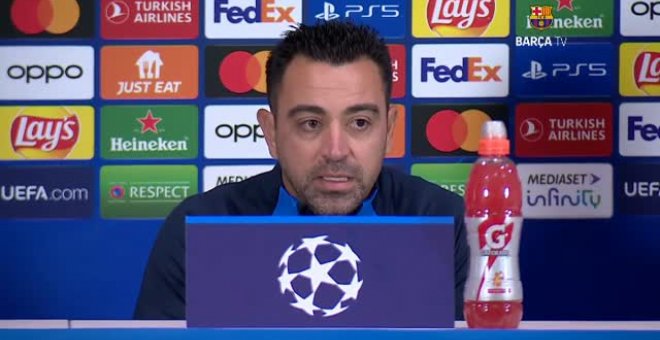 Xavi sobre el choque de Champions ante el Inter: "Es el momento de rendir en esta competición"