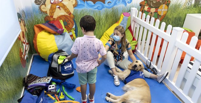 Amor perruno para combatir la ansiedad infantil en el hospital