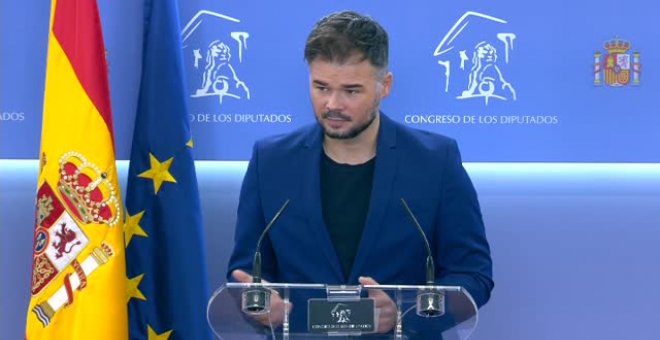 Rufián, sobre los Presupuestos: "El voto de ERC se suda"